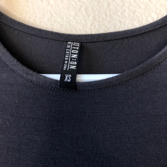 Black/charcoal Mini Dress - Picture 3 of 5